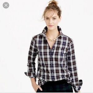 J Crew Plaid Boyfriend Shirt